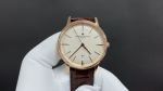MKS Factory Swiss Replica Vacheron Constantin Patrimony Rose Gold White Dial With Leather Strap 